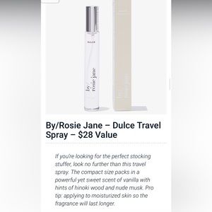 By/Rosie Jane Dulce travel spray